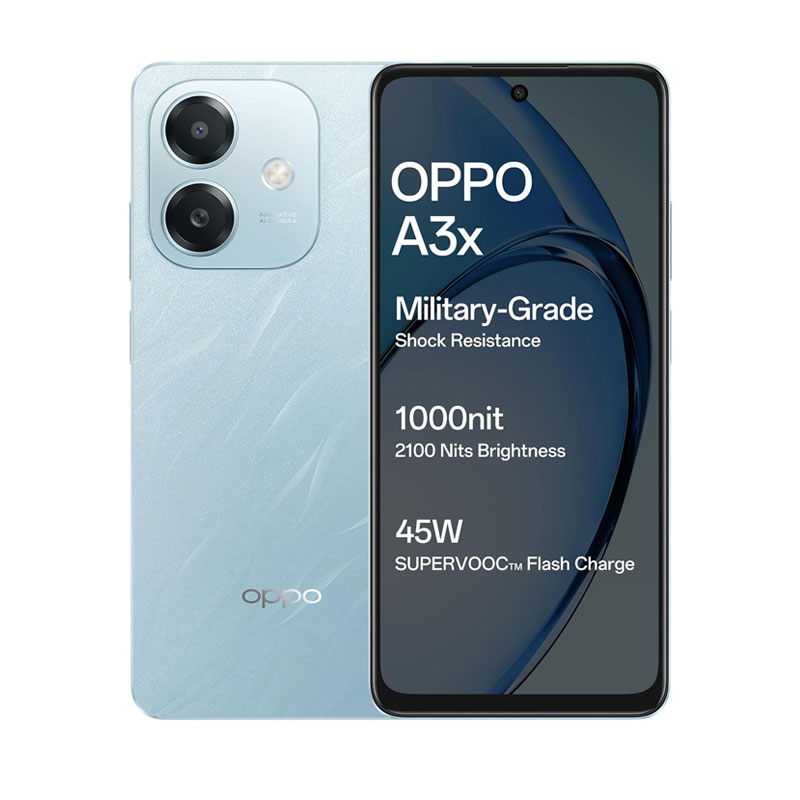 Picture of OPPO A3x 4G (4GB RAM, 64GB, Ocean Blue)